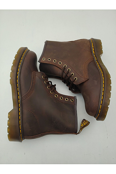Dr.Martens Hnědé kotníkové šněrovací boty s kulatou špičkou Velikost 40 | Dr.Martens | obrázek 12