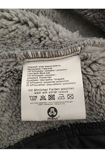 MAC Pánská šedá fleecová bunda s kapucí na zip Vel. DE 48 | MAC | obrázek 6