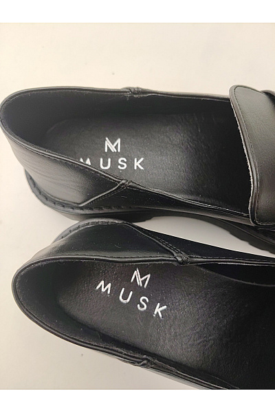Musk Černé dámské polobotky na platformě s přezkou Vel. EU 37 | musk | obrázek 5