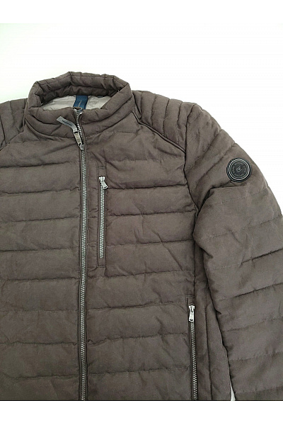 CASA MODA Hnědá prošívaná přechodová bunda se zipem Velikost M | CASA MODA | obrázek 4