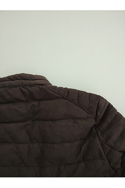 CASA MODA Hnědá prošívaná přechodová bunda se zipem Velikost M | CASA MODA | obrázek 5