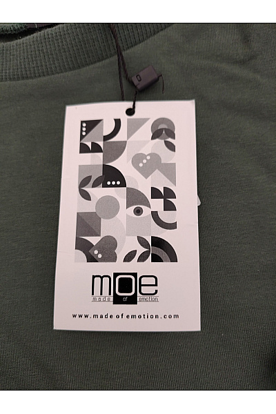 MOE Dámské khaki mikinové šaty s kapsami Vel. XL | MOE | obrázek 5