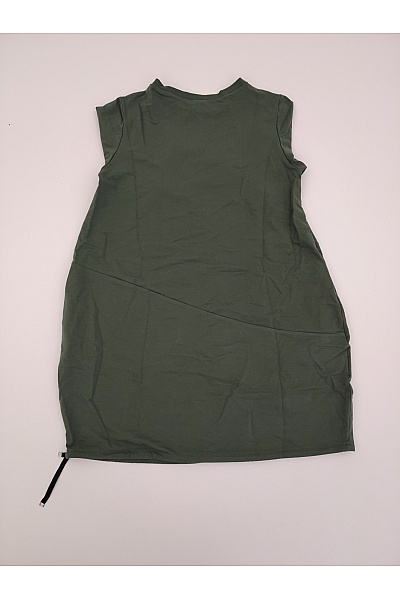 MOE Dámské khaki mikinové šaty s kapsami Vel. XL | MOE | obrázek 8