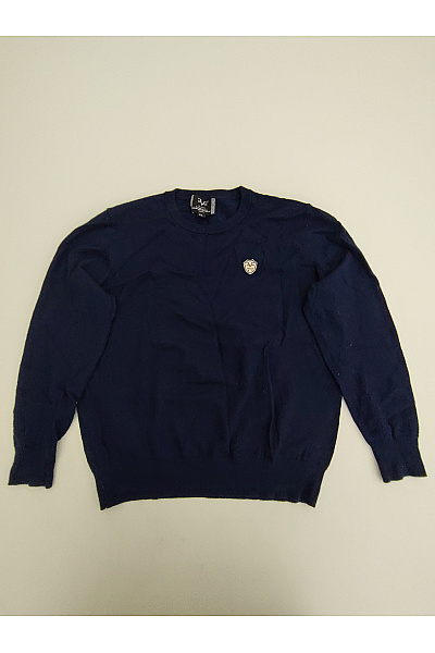 VERSACE Dámský vlněný pulovr modrý basic Vel. XL | VERSACE | obrázek 2