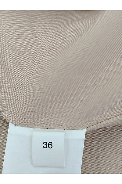 Béžové dvouřadé vypasované sako se strukturou Velikost EU 36 | Unimoda | obrázek 7