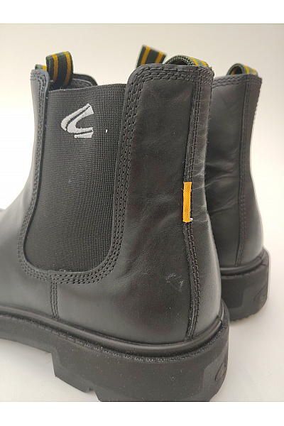 Camel active Pánské černé kožené kotníkové chelsea boty na platformě Vel. EU 44 | camel active | obrázek 5