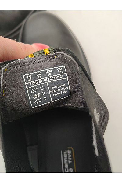 Camel active Pánské černé kožené kotníkové chelsea boty na platformě Vel. EU 44 | camel active | obrázek 11