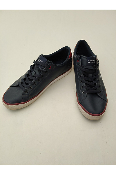 TOMMY HILFIGER Pánské tenisky Essential Leather Vulc Stripes Modré Vel. EU 43 | TOMMY HILFIGER | obrázek 2