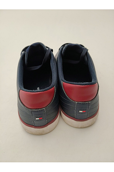 TOMMY HILFIGER Pánské tenisky Essential Leather Vulc Stripes Modré Vel. EU 43 | TOMMY HILFIGER | obrázek 5
