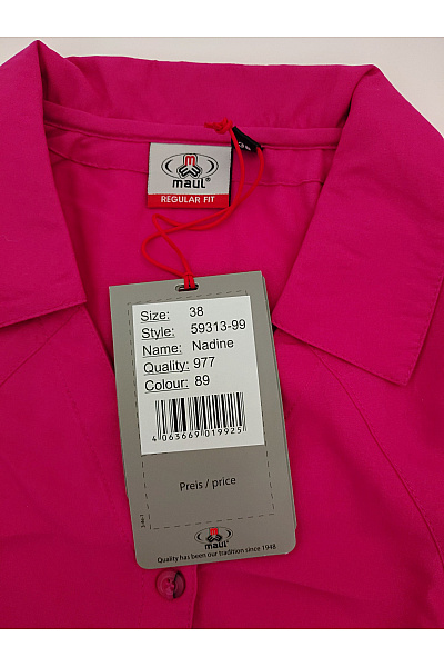 MAUL SPORTS Dámská růžová košile s krátkým rukávem elegantní Velikost EU 38 | MAUL SPORTS | obrázek 5