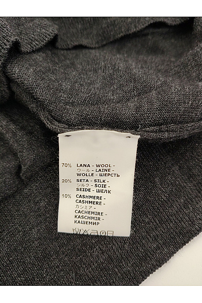 Drumohr Pánský vlněný pulovr šedý basic Velikost XL | drumohr | obrázek 4