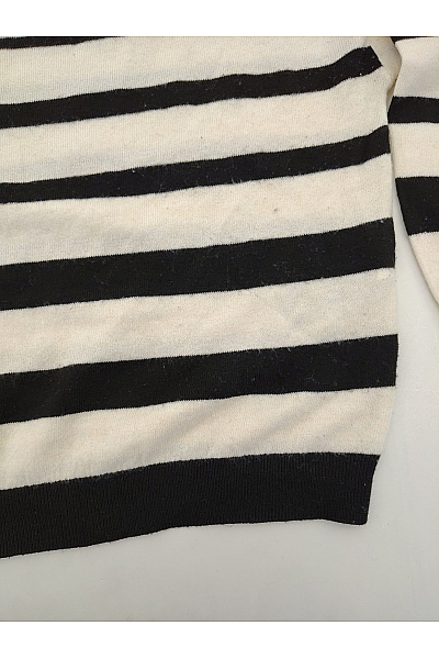 VERO MODA Dámský pruhovaný pulovr s balonovými rukávy Velikost EU XS | VERO MODA | obrázek 3