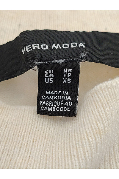 VERO MODA Dámský pruhovaný pulovr s balonovými rukávy Velikost EU XS | VERO MODA | obrázek 6