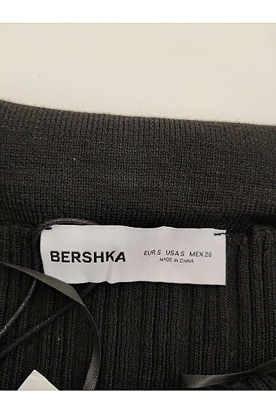 Bershka Černé dámské tričko s dlouhým rukávem a odhalenými rameny Vel. EU S | Bershka | obrázek 5