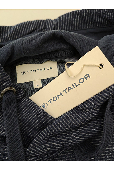 TOM TAILOR Pánská tmavě modrá mikina s kapucí a klokaní kapsou | TOM TAILOR | obrázek 5