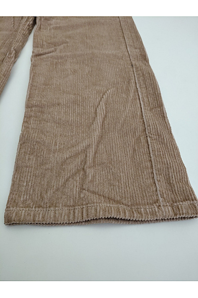 VERO MODA Hnědé manšestrové široké kalhoty s vysokým pasem Vel. 27/30 | VERO MODA | obrázek 3
