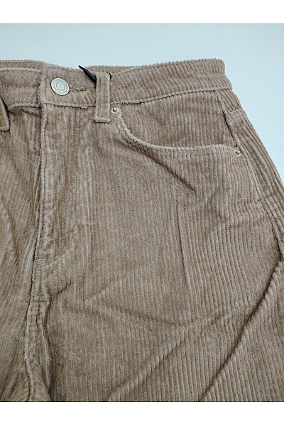 VERO MODA Hnědé manšestrové široké kalhoty s vysokým pasem Vel. 27/30 | VERO MODA | obrázek 4