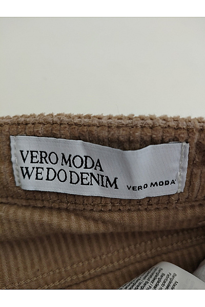 VERO MODA Hnědé manšestrové široké kalhoty s vysokým pasem Vel. 27/30 | VERO MODA | obrázek 5