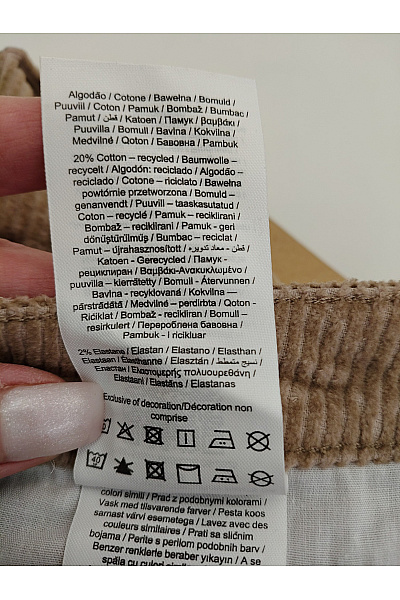 VERO MODA Hnědé manšestrové široké kalhoty s vysokým pasem Vel. 27/30 | VERO MODA | obrázek 7