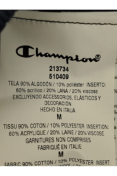 Champion Pánská bavlněná mikina s dlouhým rukávem crewneck streetwear Velikost IT M | champion | obrázek 6