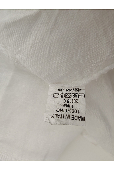 PUMALIO Bílé lněné košilové šaty midi Vel. IT 42/44 | PUMALIO | obrázek 6