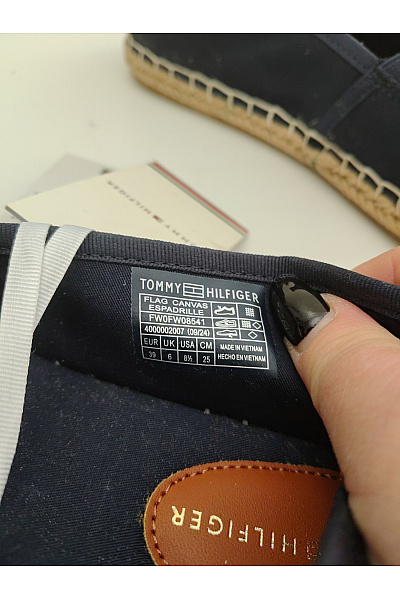 TOMMY HILFIGER Dámské modré espadrilky nazouvací letní volnočasové Vel. 39 | TOMMY HILFIGER | obrázek 9
