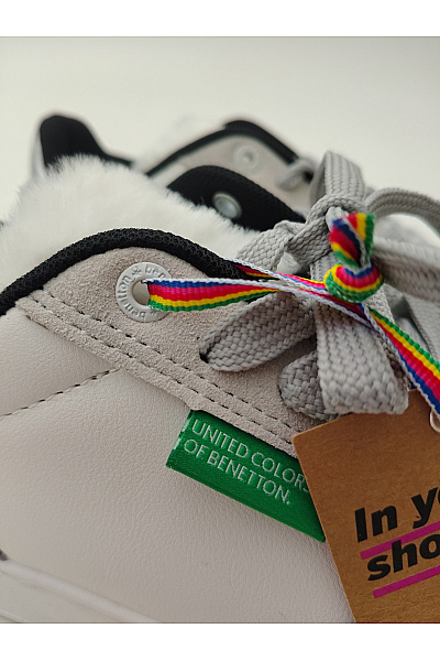 BENETTON tenisky United Colors of zateplené Bílé Vel. EU 39 | BENETTON | obrázek 9