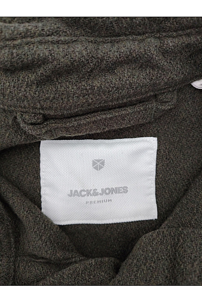 JACK & JONES Pánská bavlněná košile khaki regular fit Velikost M | JACK & JONES | obrázek 6