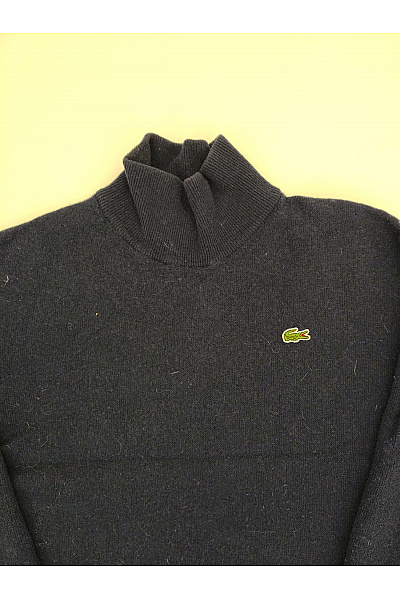 LACOSTE Dámský vlněný rolák tmavě modrý basic Vel. 34 | LACOSTE | obrázek 3