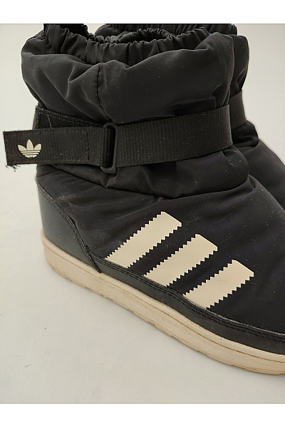 ADIDAS Dětské černé kotníkové zimní sněhule s kulatou špičkou Velikost US 13 | ADIDAS | obrázek 6