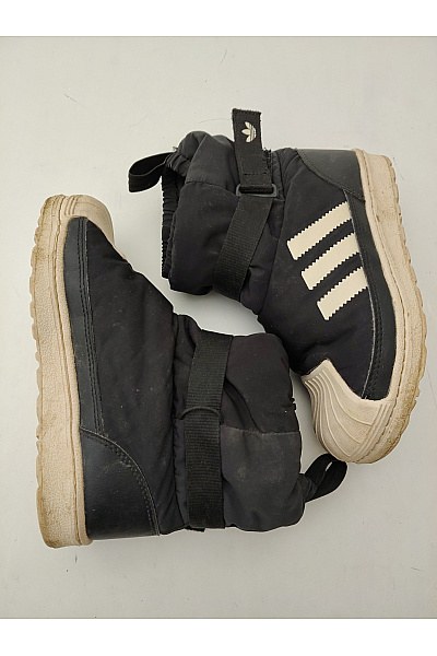 ADIDAS Dětské černé kotníkové zimní sněhule s kulatou špičkou Velikost US 13 | ADIDAS | obrázek 8