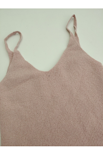 Delicatelove Dámské vlněné body bez rukávů růžové basic Vel. S | Delicatelove | obrázek 3