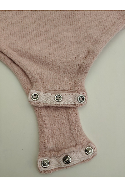 Delicatelove Dámské vlněné body bez rukávů růžové basic Vel. S | Delicatelove | obrázek 4