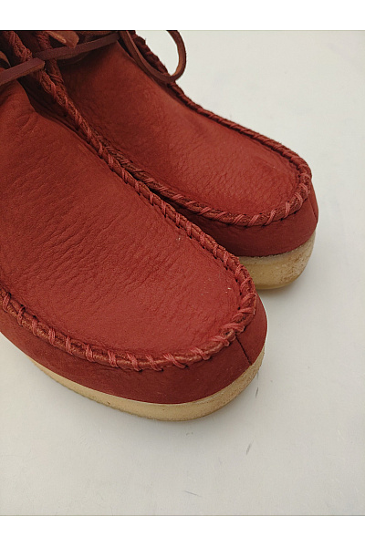 Clarks Červené kotníkové boty na platformě se šněrováním Vel. 39 | Clarks | obrázek 6