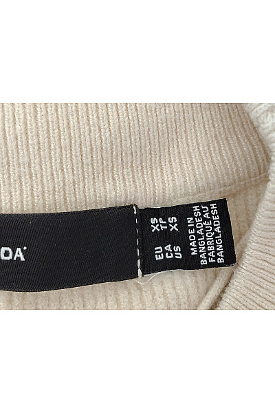 VERO MODA Béžový pruhovaný pletený pulovr s dlouhým rukávem Vel. EU XS | VERO MODA | obrázek 9