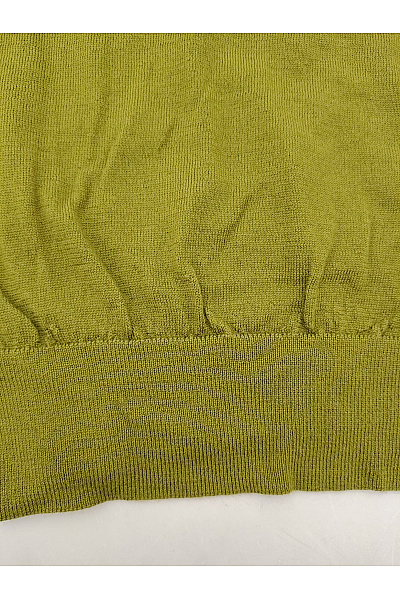 LAWRENCE GREY Dámský khaki vlněný pulovr basic Velikost M | LAWRENCE GREY | obrázek 3