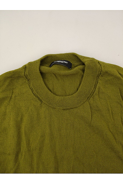 LAWRENCE GREY Dámský khaki vlněný pulovr basic Velikost M | LAWRENCE GREY | obrázek 4