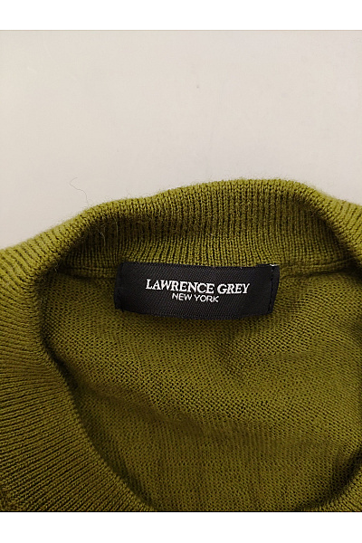 LAWRENCE GREY Dámský khaki vlněný pulovr basic Velikost M | LAWRENCE GREY | obrázek 7