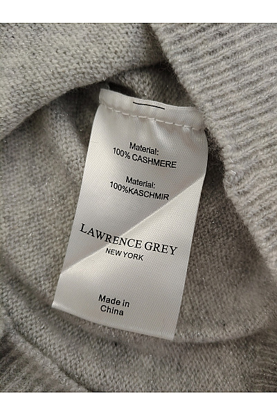LAWRENCE GREY Dámský šedý kašmírový pulovr s lodičkovým výstřihem Vel. EU 34 | LAWRENCE GREY | obrázek 5