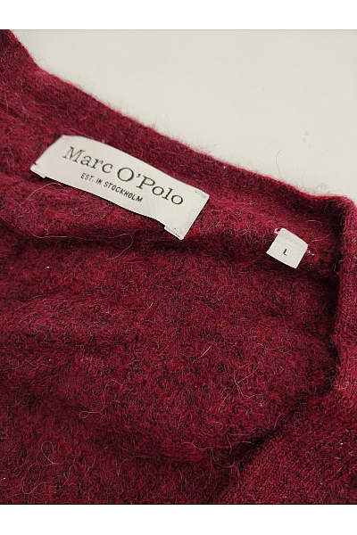 Marc O´Polo Červený vlněný propínací kardigan do véčka Vel. L | Marc O´Polo | obrázek 6