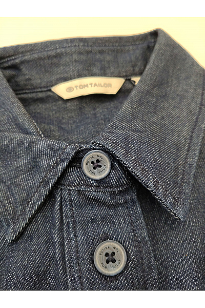 TOM TAILOR Dámská bavlněná riflová košile s dlouhým rukávem oversized Vel. 38 | TOM TAILOR | obrázek 5