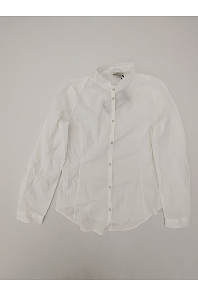 Luis Trenker Bílá bavlněná dámská košile se stojáčkem slim fit Vel. XL | Luis Trenker | obrázek 2