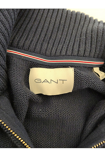 GANT Pánský bavlněný pulovr na zip se stojáčkem Vel. S | GANT | obrázek 7