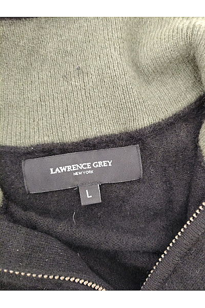 LAWRENCE GREY Pánský černý kašmírový pulovr se stojáčkem Velikost US L | LAWRENCE GREY | obrázek 5