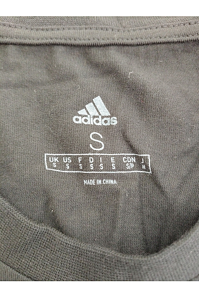 ADIDAS Pánské černé bavlněné tričko s krátkým rukávem a kulatým výstřihem basic Vel. US S | ADIDAS | obrázek 5