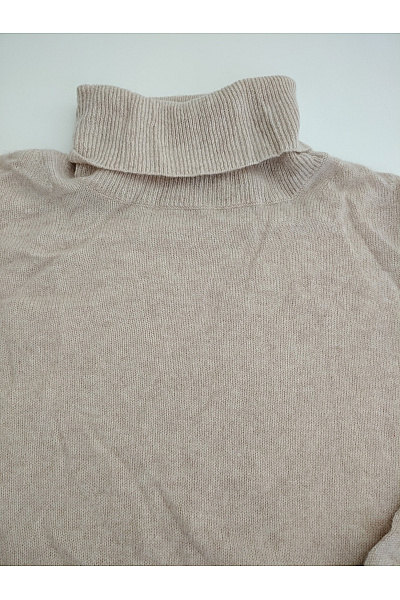LAWRENCE GREY Béžový kašmírový rolák oversized basic Velikost EU 38 | LAWRENCE GREY | obrázek 4