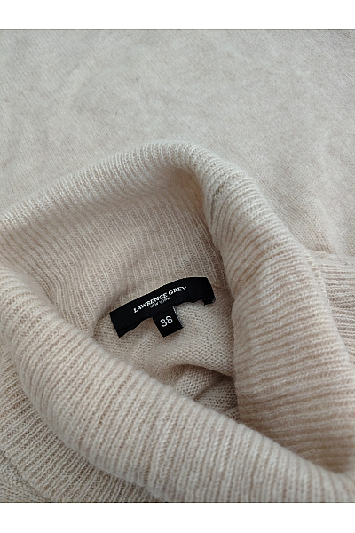 LAWRENCE GREY Béžový kašmírový rolák oversized basic Velikost EU 38 | LAWRENCE GREY | obrázek 6
