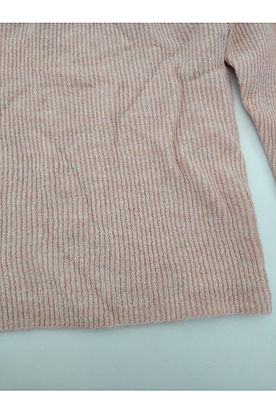 VERO MODA Dámský růžový pletený pulovr s výstřihem do V Velikost S | VERO MODA | obrázek 3