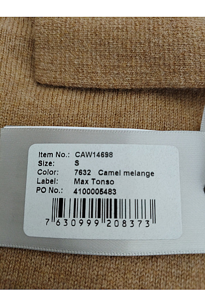 MAX TONSO CASHMERE Dámský hnědý vlněný propínací svetr s límečkem Vel. S | MAX TONSO CASHMERE | obrázek 6