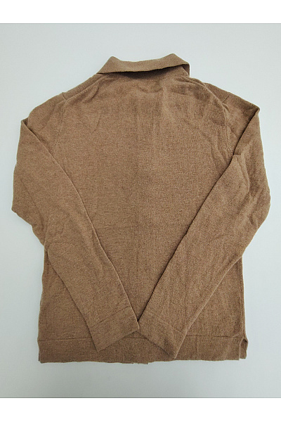 MAX TONSO CASHMERE Dámský hnědý vlněný propínací svetr s límečkem Vel. S | MAX TONSO CASHMERE | obrázek 8